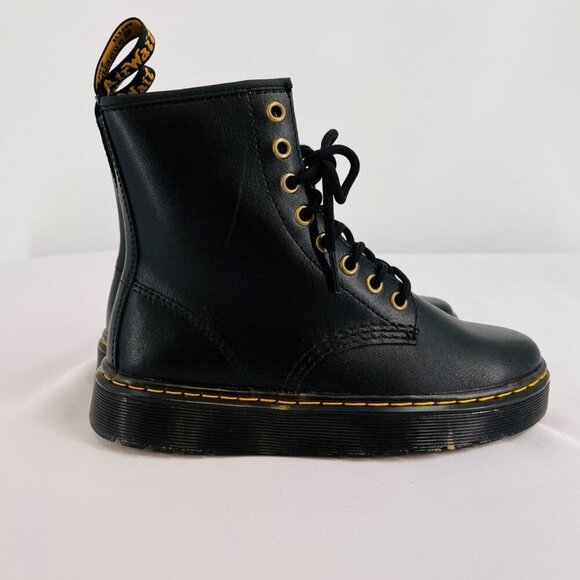 Dr. Martens Zavala Combat Boots Women's Size 5 Black - Picture 1 of 9